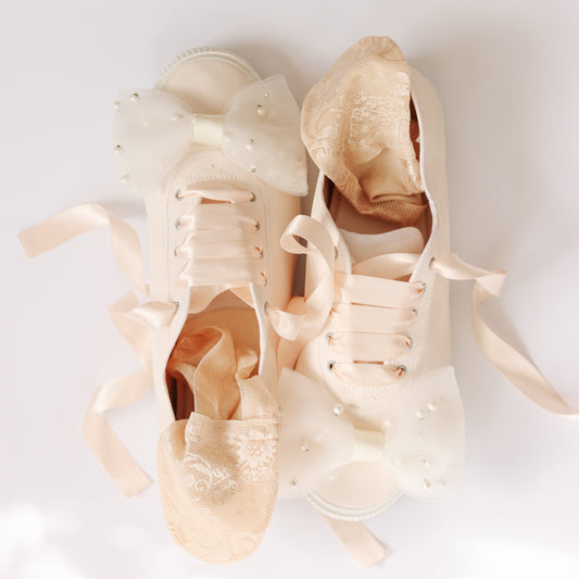 Vjenčane tenisice "PEARL BOWS"