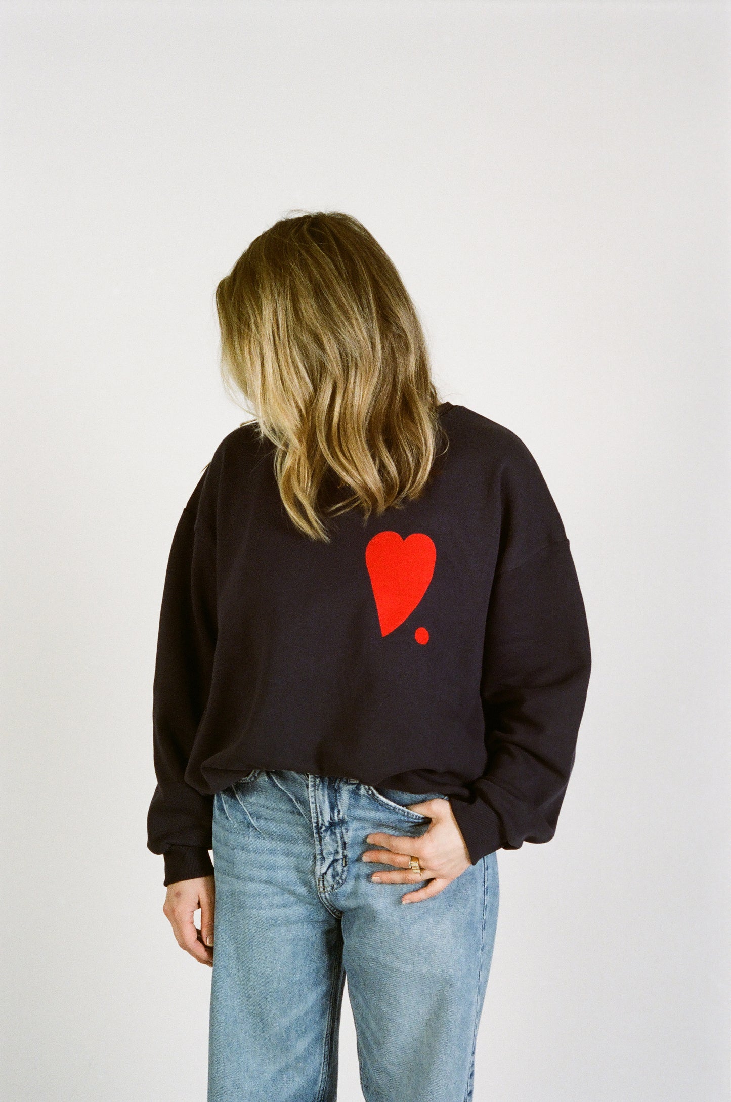 Blue Heart - adults sweatshirt