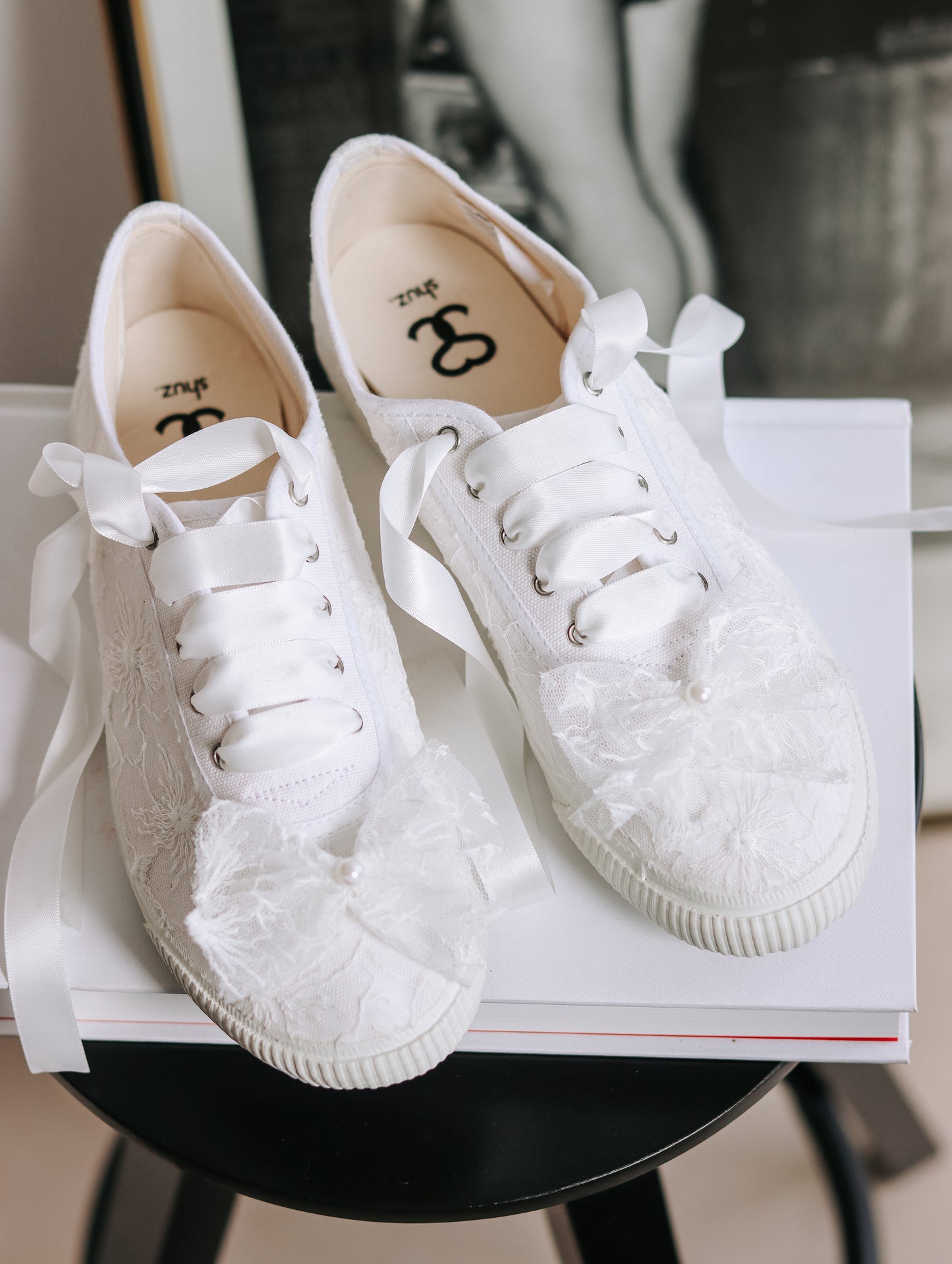 SHUZ. custom sneakers "WHITE WEDDING"