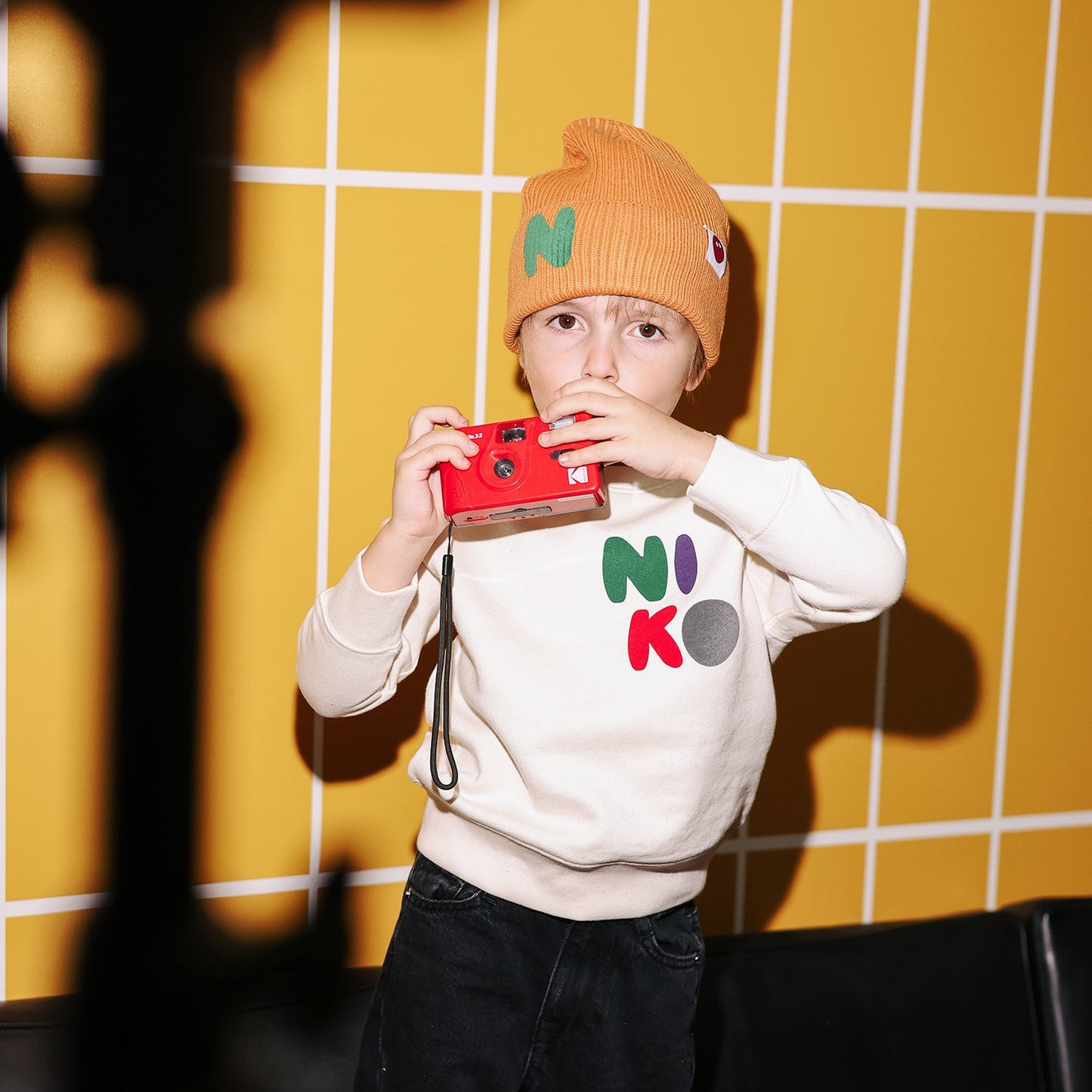 Zimska pamučna kapa Orange