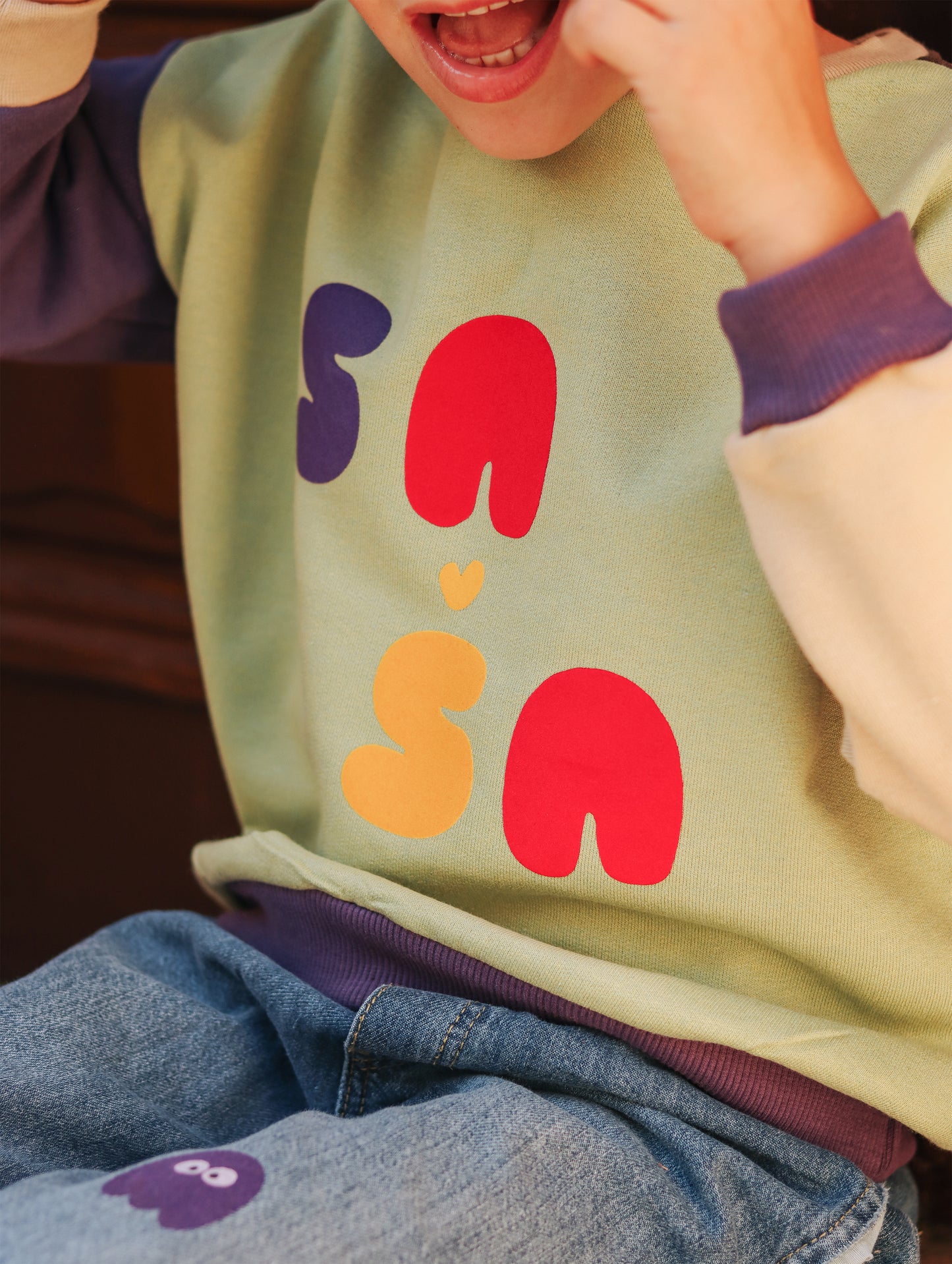 Multicolour - personalised kids sweatshirt