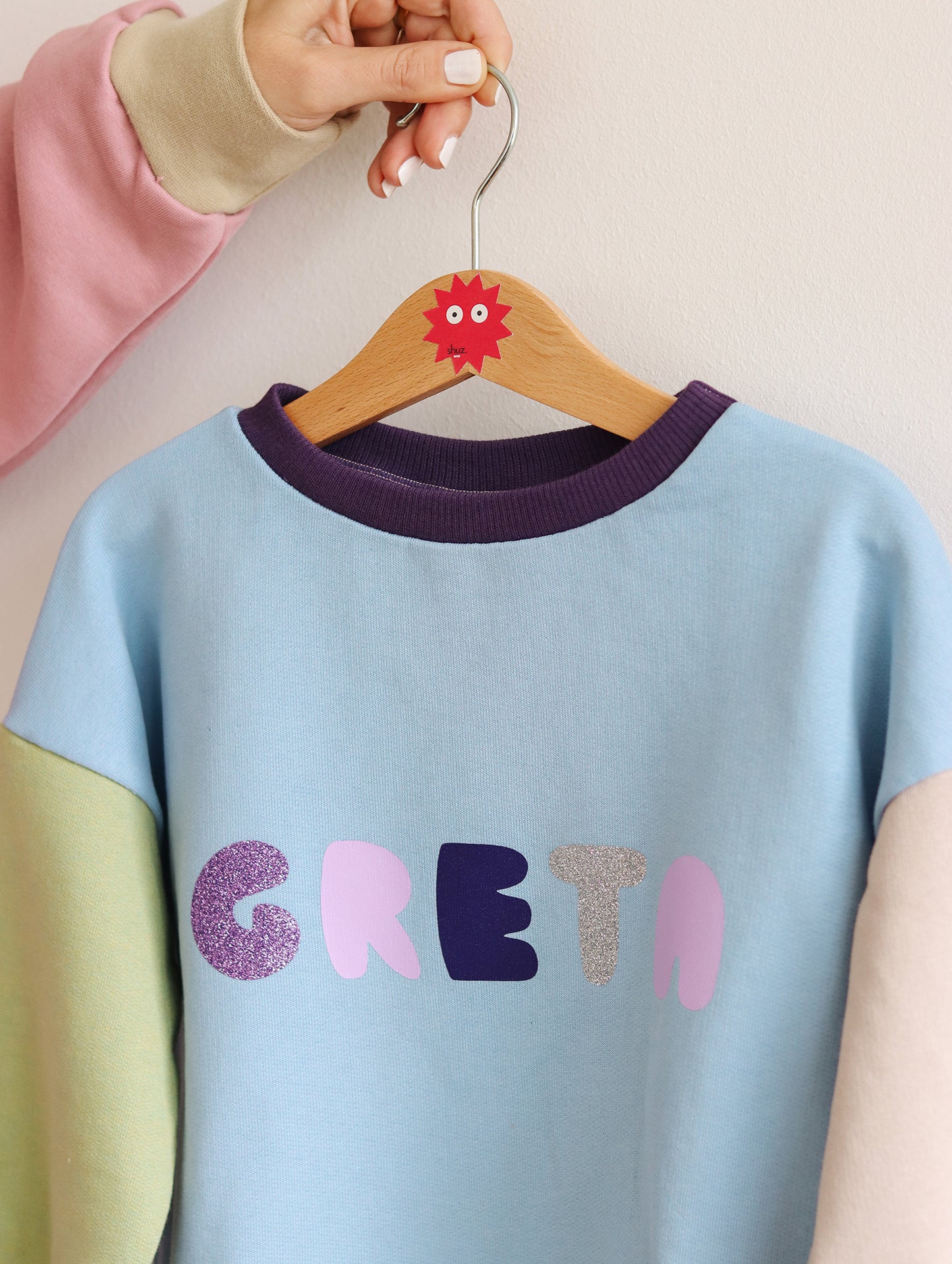 Multicolour - personalised kids sweatshirt