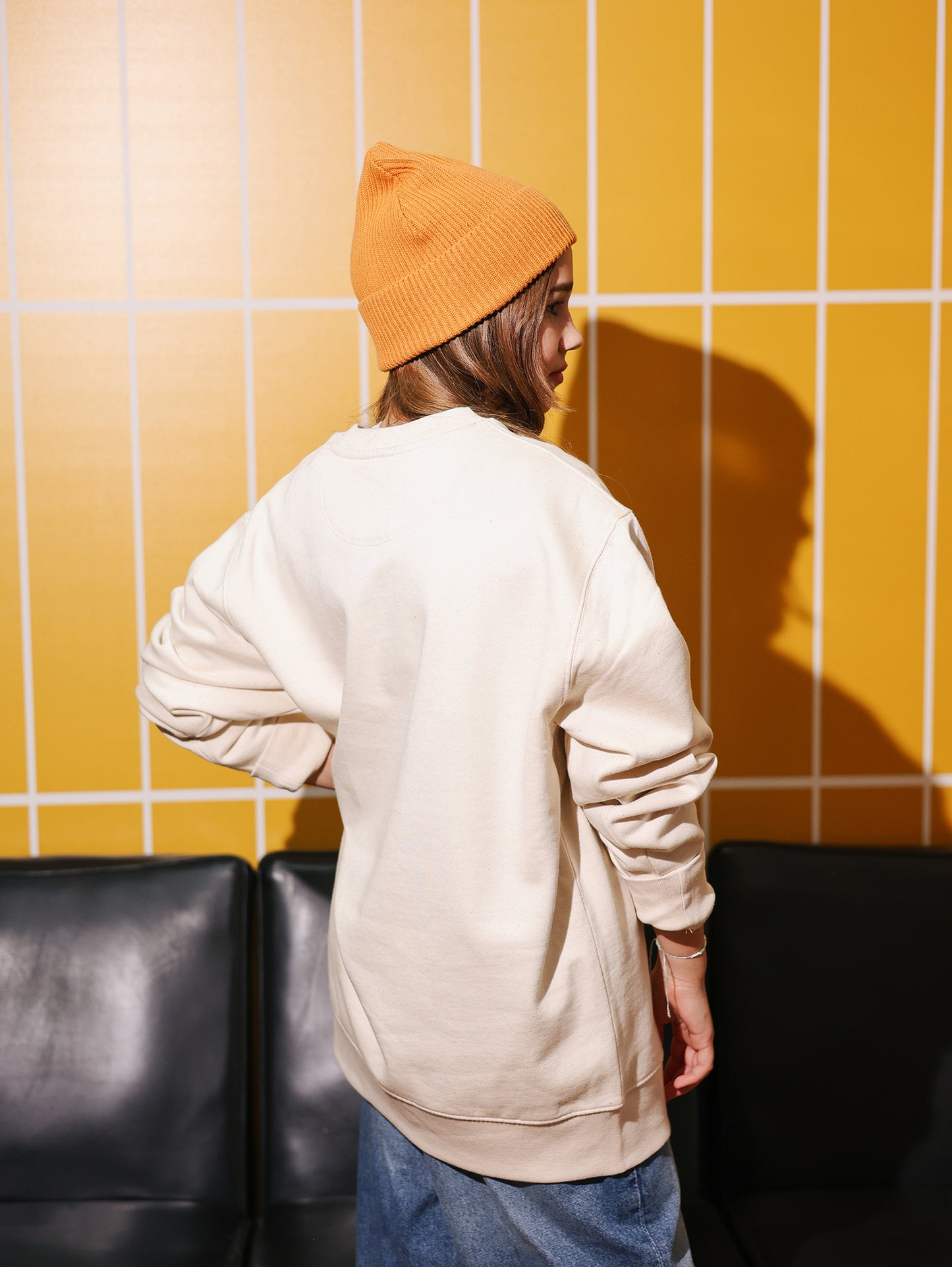 Majica za odrasle dugi rukavi - Natural Raw