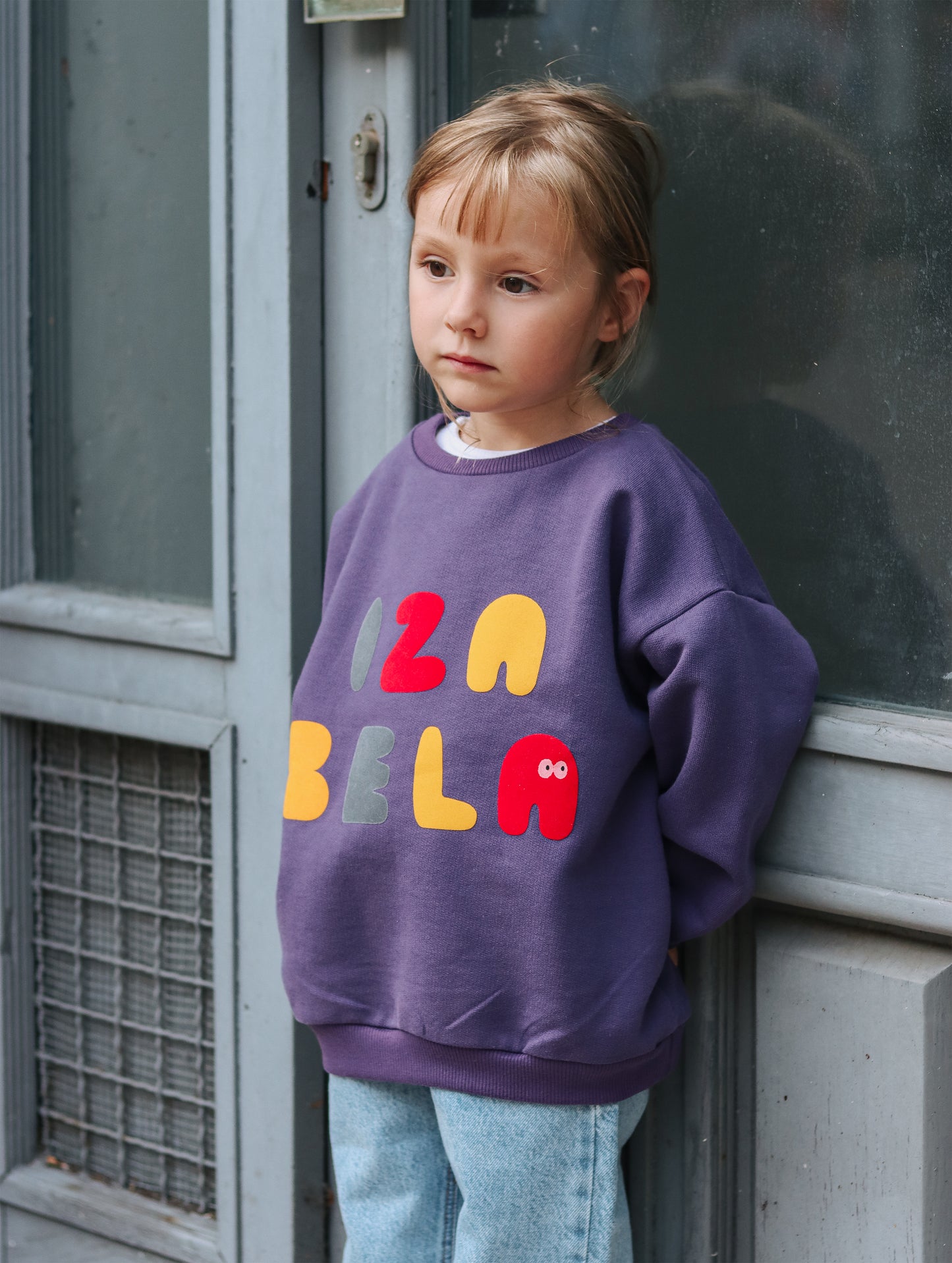Berry Purple - personalised kids sweatshirt