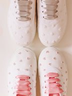 Vjenčane tenisice "PINK GLITTER HEARTS"