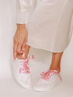 Vjenčane tenisice "PINK GLITTER HEARTS"