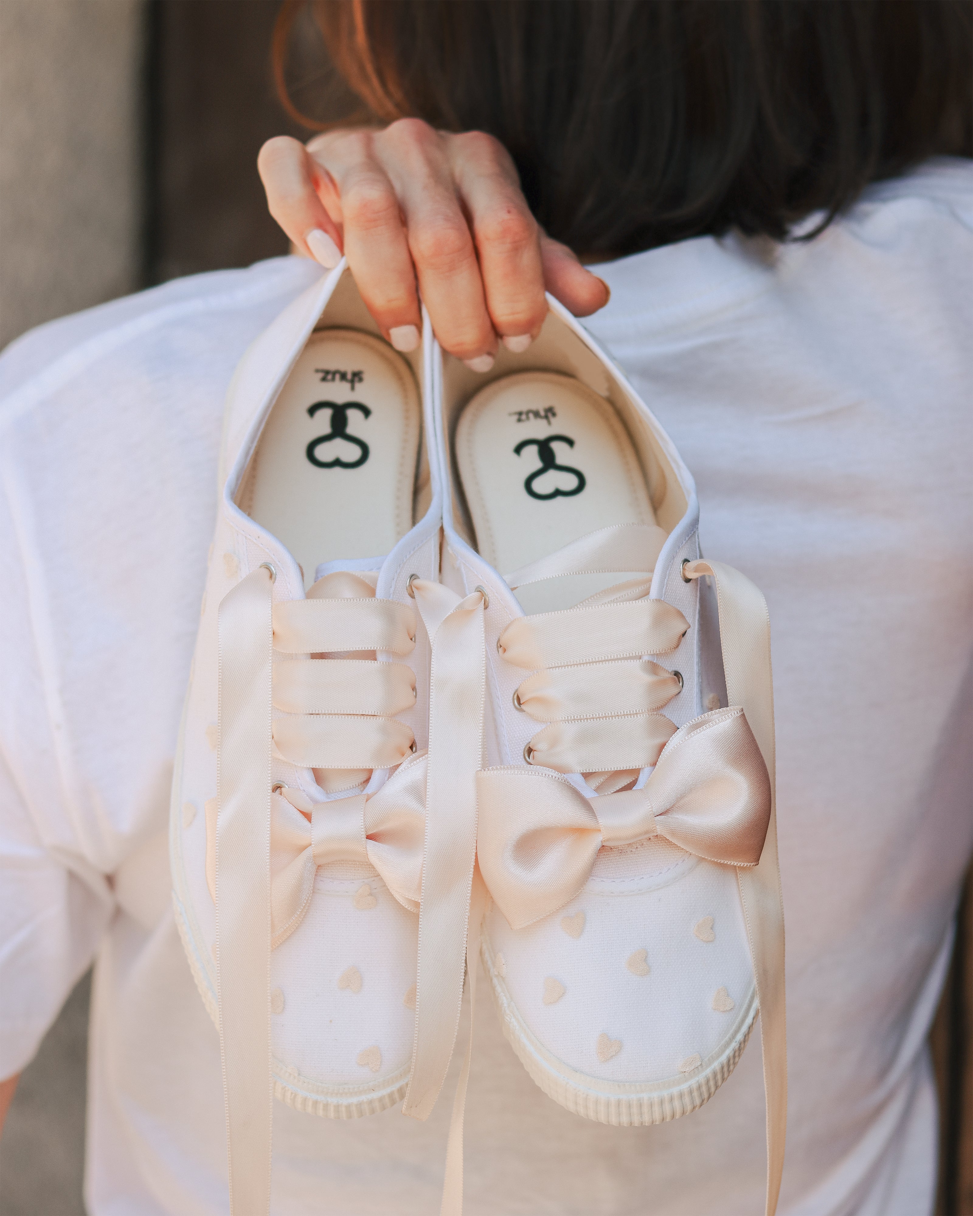 Tenisice za vjenčanje "PINK HEARTS"