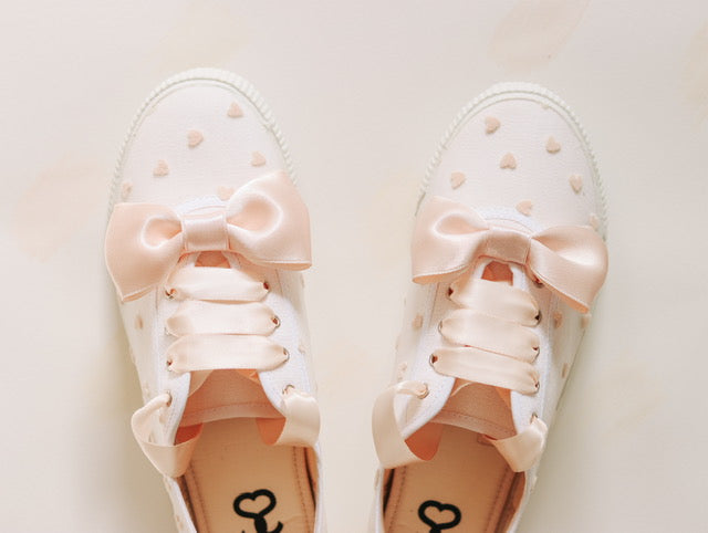 Tenisice za vjenčanje "PINK HEARTS"