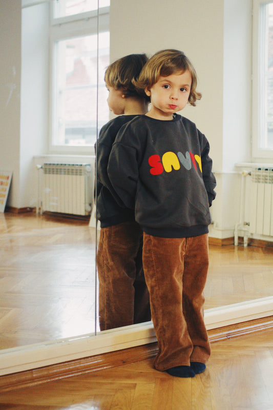 Teddy Brown - personalised kids sweatshirt