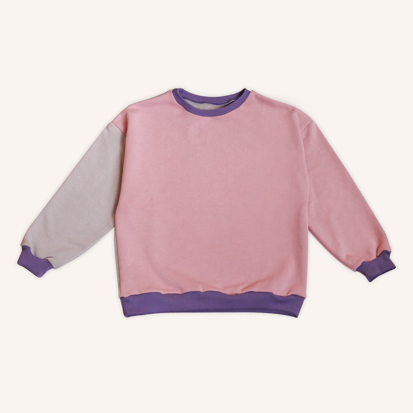 Grey Pink - personalised kids sweatshirt