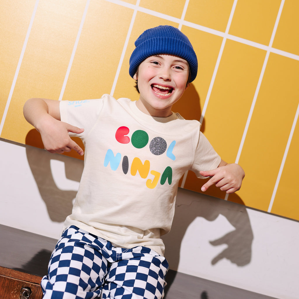 personalizirana shuz mini majica od organskog pamuka za djecu