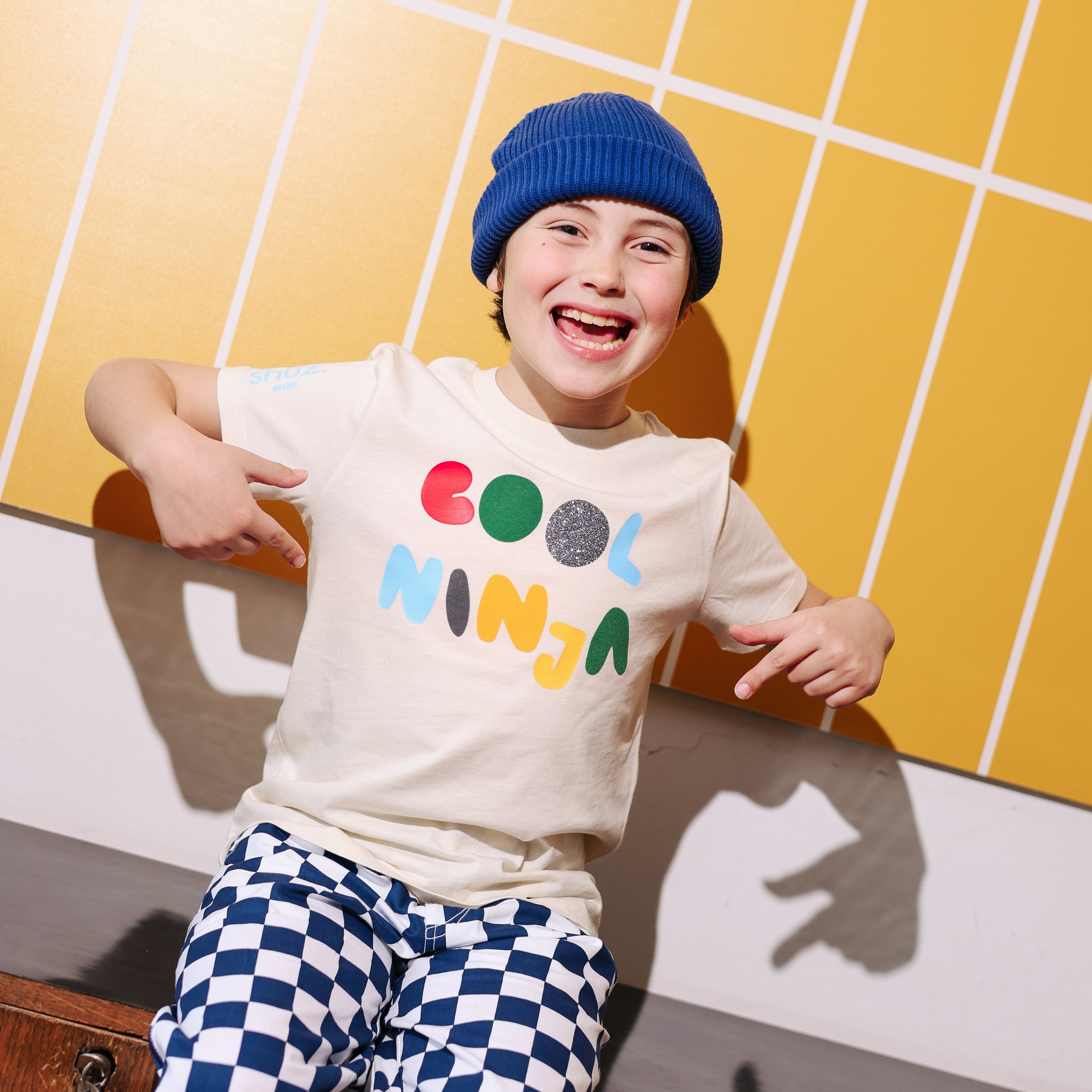 personalizirana shuz mini majica od organskog pamuka za djecu