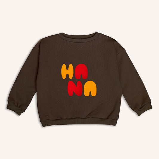 Teddy Brown - personalised kids sweatshirt